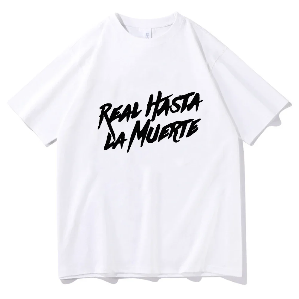 2023 Anuel AA Hasta La Muerte T Shirt Men Women Short Sleeves Hip Hop O-Neck Cotton Funny Tshirts Harajuku Tops Streetwear