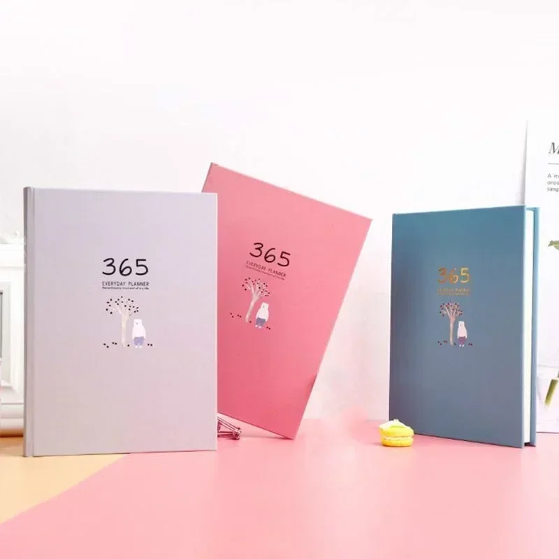 365 Planner Weekly and Monthly Daily Schedule Stationery Notebook Notepad Business Office School Writing Supplies Travelers