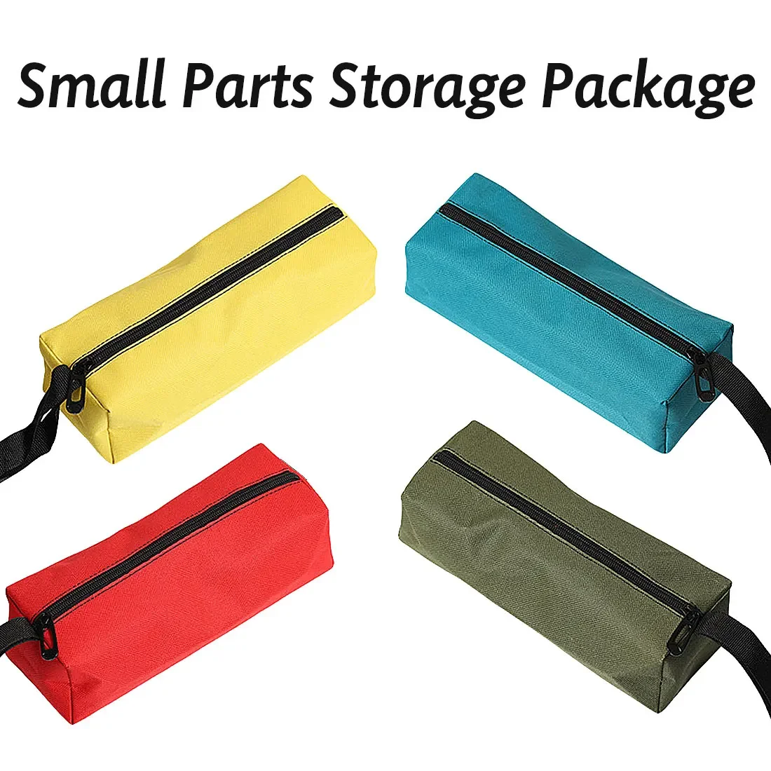 Oxford Canvas Waterproof Storage Hand Tool Bag Screws Nails Drill Bit Metal Parts Outdoor Travel Makeup Organizer Pouch Bag 1Pc