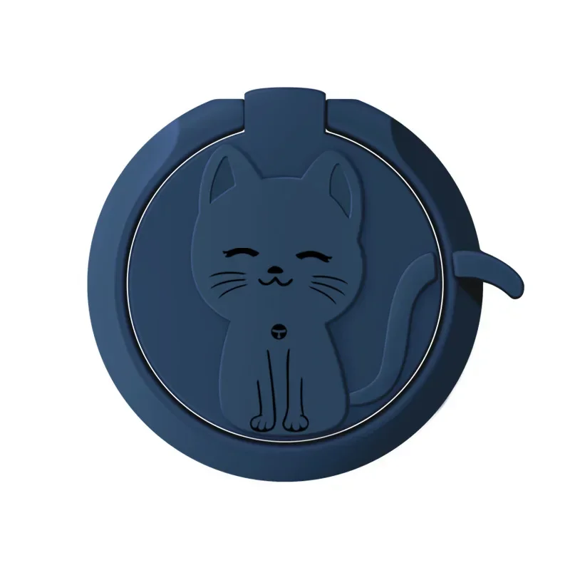 Adorable Cartoon Cat Phone Ring Holder and Stand - Cute Mobile Accessory