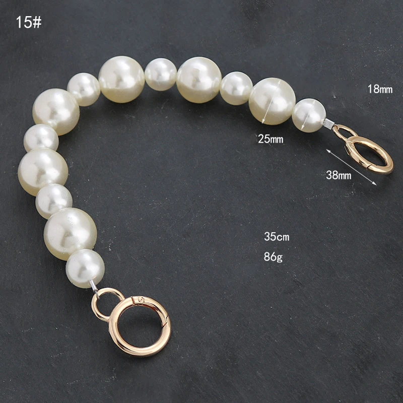 Elegant Pearl Chain Bag Strap - Versatile Handbag and Shoulder Bag Accessory