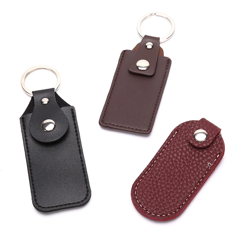 새로운 세일 USB 케이스 보호 가방 휴대용 포켓 가죽 키링 (USB 플래시 드라이브용)