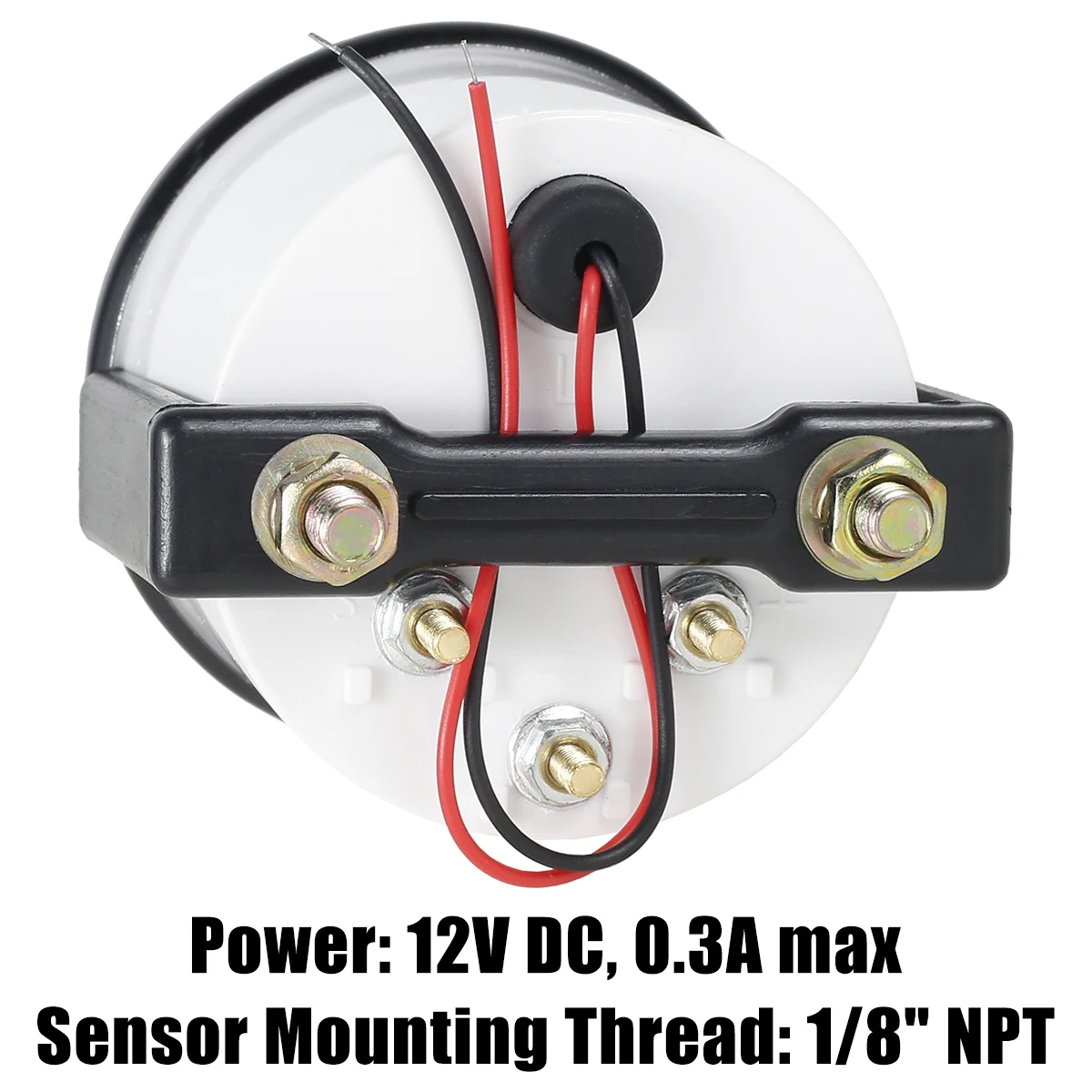 52mm Digital Car Water Temp Temperature Gauge Sensor 1/8NPT Adapter 40~120 Celsius Racing Water Tank Level Indicator Water