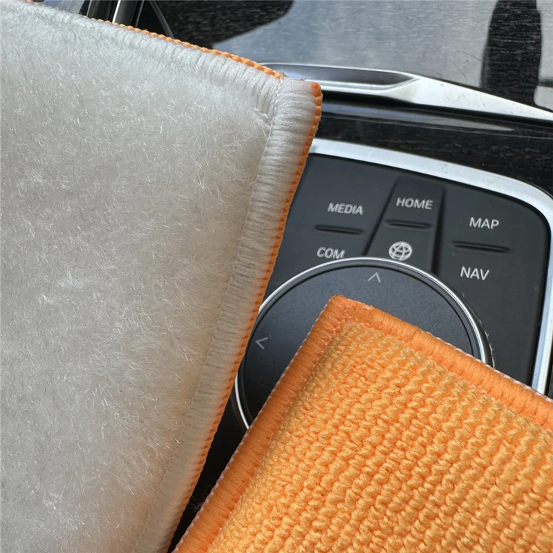 Car Cleaning Sponge Car Polishing Sponge Lucullan White/Orange Scrub Ninja Interior Scrubbing Sponge 5&rdquo;x3&rdquo; Aggressive Gentle Cleaning