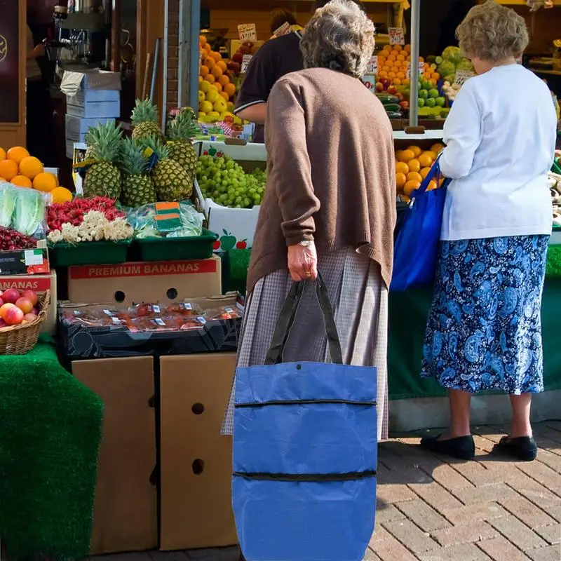 Chariot de courses avec roulettes, sac pliable pour les parents, les  étudiants, les magasins, les hommes, les femmes (vert) : : Cuisine  et Maison