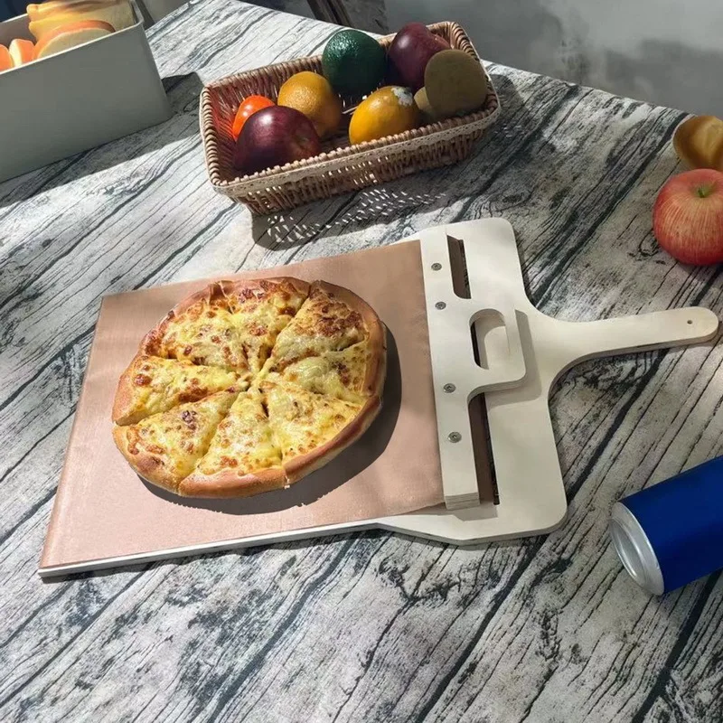 Wooden Sliding Pizza Shovel Pizza Spatula Paddle With Hang Hole Non-Stick  Pizza Turner Smooth Cutting Board Kitchen Baking Tool