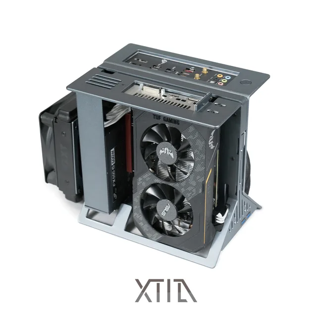 XPROTO Mini 】 XTIA ITX Open 1U Core Display All Aluminum Vertical 