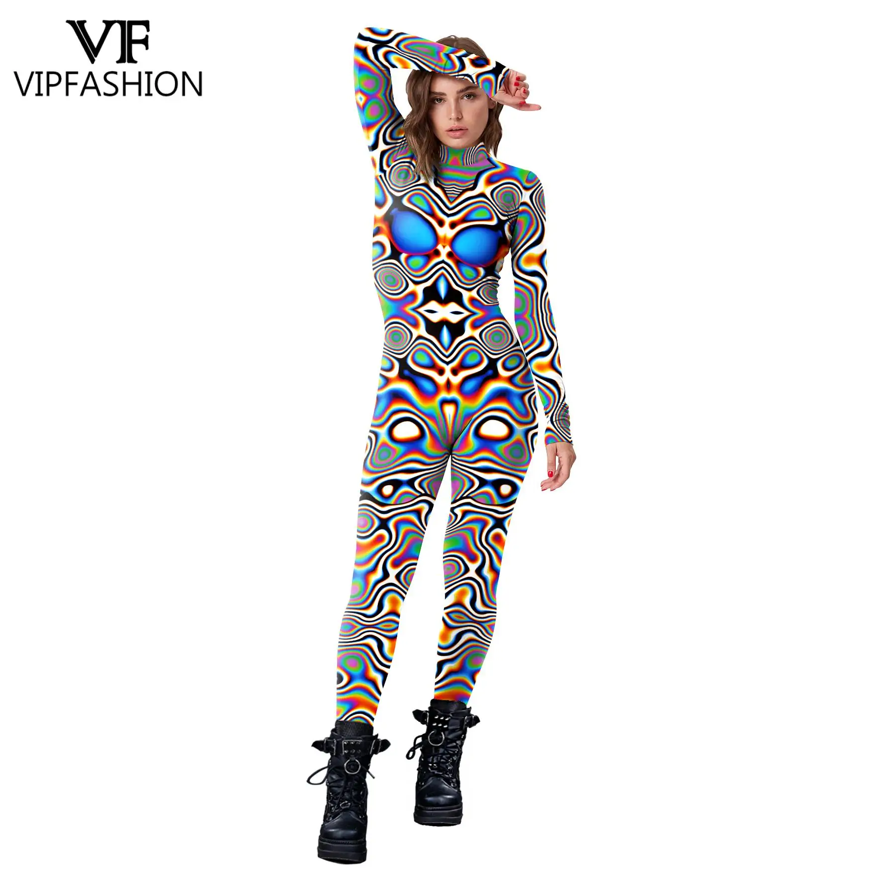 Cosplay Costume Adult Unitard Sexy Fetish Wear VIP FASHION Halloween Cosplay Costumes For Women Carnival Punk Steampunk Sexy Slim Jumpsuit Performance Zentai Bodysuit