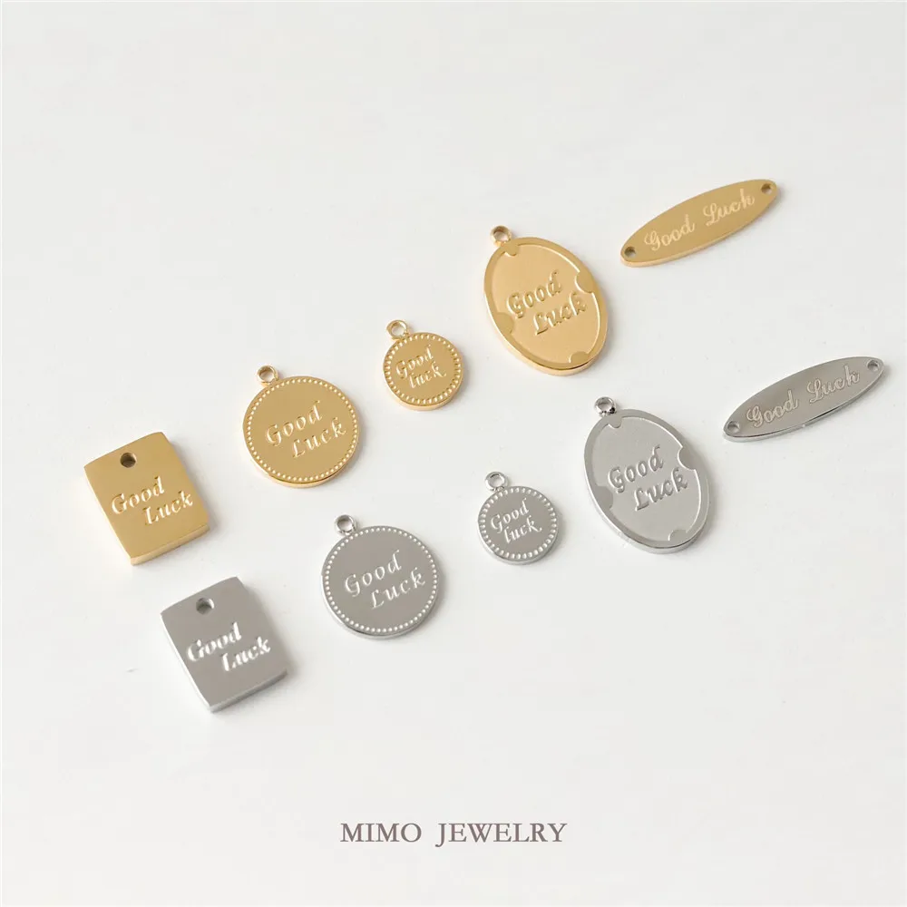 mini world personalized engraving name date geographical location bar square column pendant men charm necklace stainless steel Titanium Steel Gold-plated Primary Color Goodluck Series Circular Square Oval Charm Pendant DIY Accessories M-066