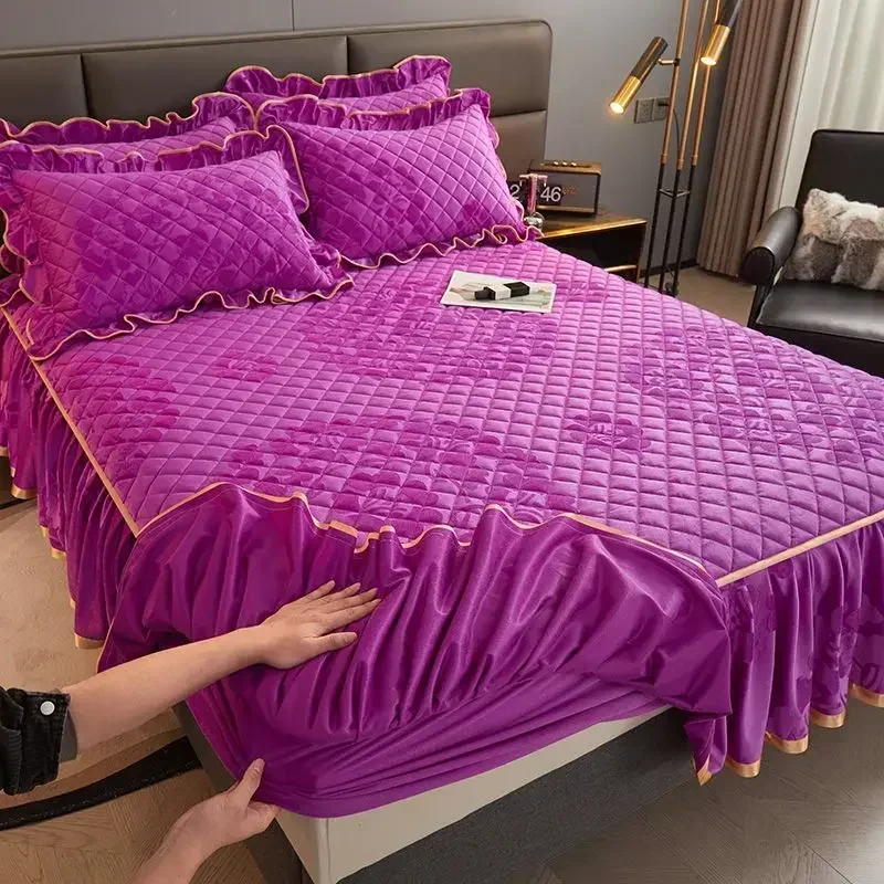 Soli2 Jupe De Lit 160X200 Roupas De Roupas De Cama Copriletto Matrimoniale Coprimaterasso Avvolto Coprimaterasso S16060-S16072