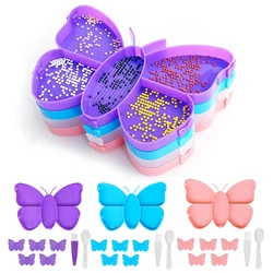 New 5Grid Palette Butterfly Diamond Painting Tray Kits Diamond Painting Accessories Nail Art Beading Plates Storage Container