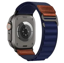 Premium Alpine Loop Strap - 42 44 45 46 49mm (Dark Blue)