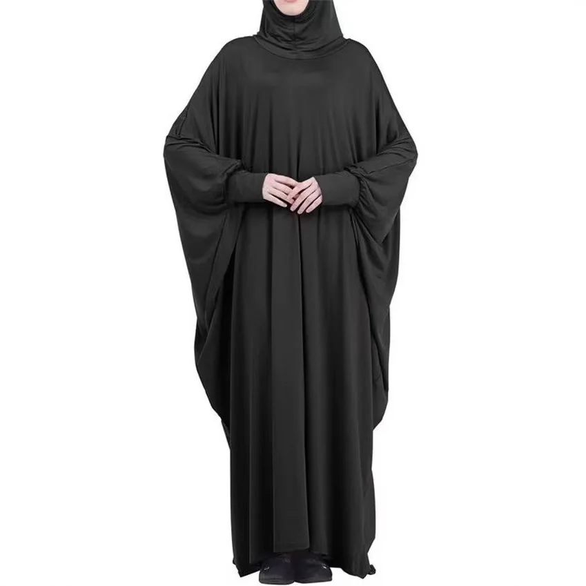 2025 New Ramadan Eid Hooded Muslim Abaya Women One Piece Amira Prayer Garment Hijab Dress Turkey Kaftan Robe Maxi Gown Clothing - Image 2