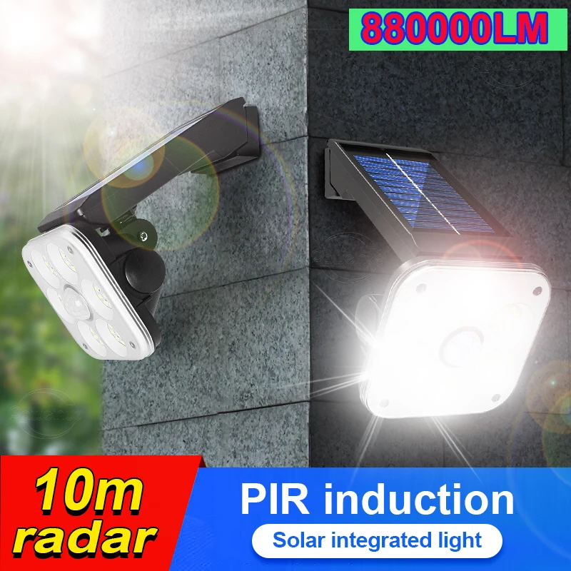 

Newest Outdoor Solar LED wall lamp 3 Modes 88W Solar wall Light 84H lighting Waterproof Motion Sensor Solar garden Street Lamp
