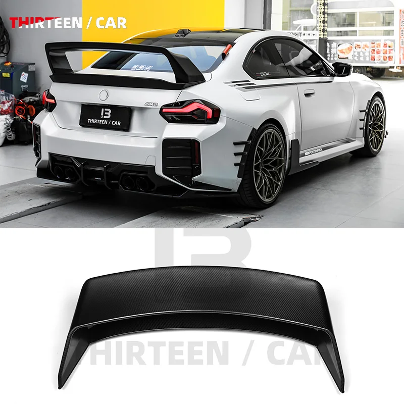 N Style Carbon Fiber Rear Wing Spoiler for For BMW M2 G87 2 Series G42 ...