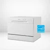 Compact Countertop Dishwasher 6 Place Settings 6 Wash Cycles Silverware Basket Energy Star Low Water 52db Operation 11.7L 4