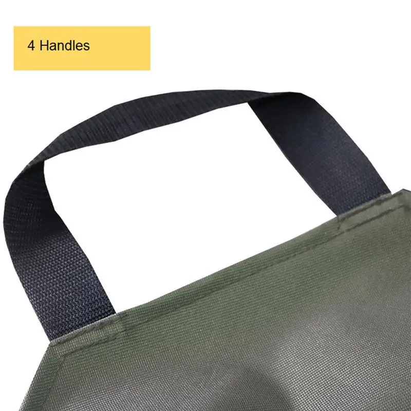 Leaf Collection Bag Foldable Leaf Collection Bags Waterproof Four Point Reusable Leaf Bag Lawn Bags Collector For Garden Yard