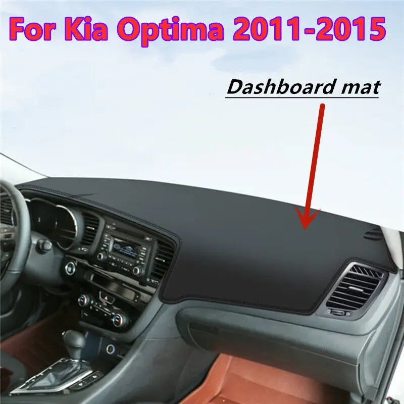 PULeatherDashboardCoverDashPretectorAntiSlipMatTrimDashmat