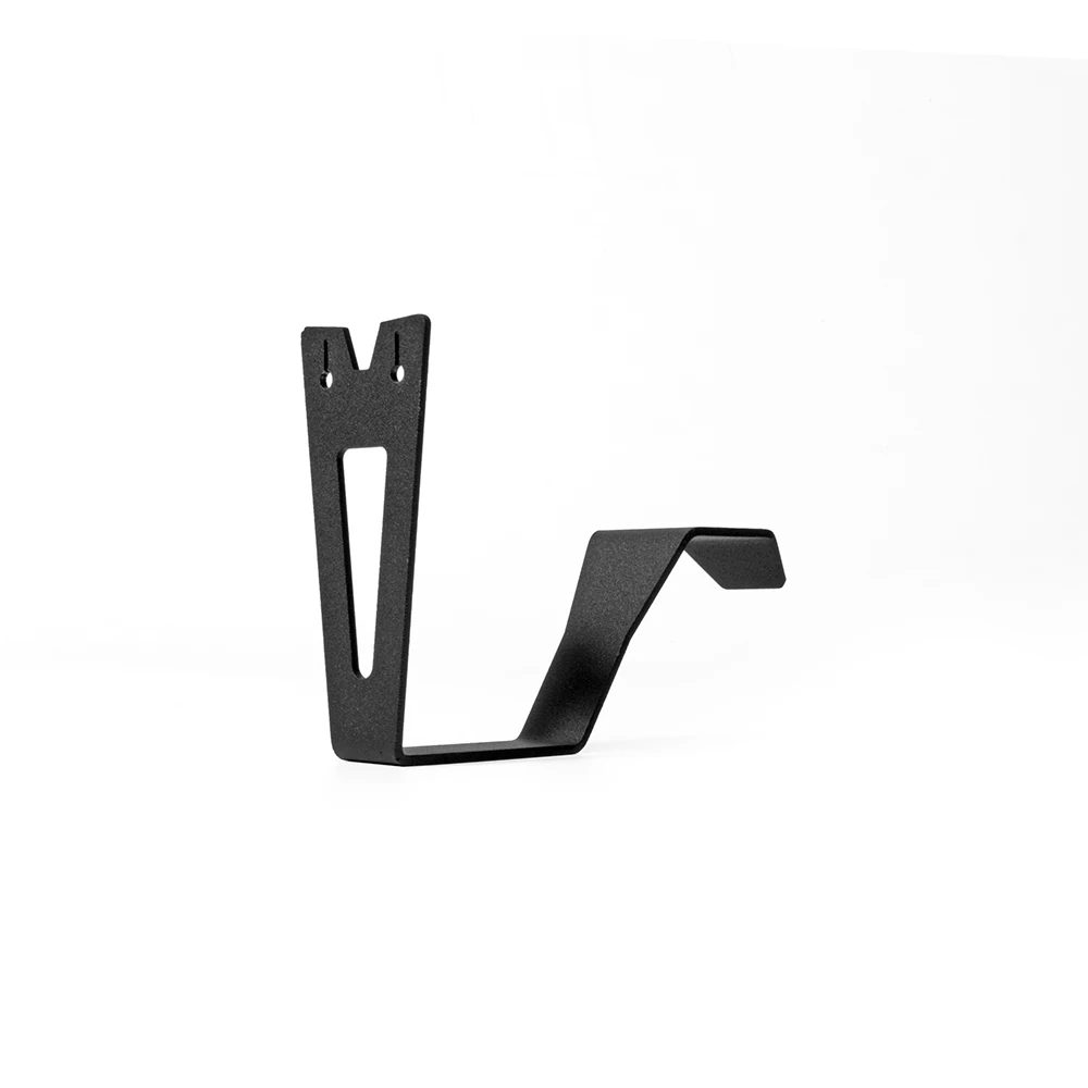 Iron Helmet Holder Hanger Rack Wall Mounted Hook Sandblasting Process 1PC Motorcycle Helmet Rack Punching Wall-mounted Black