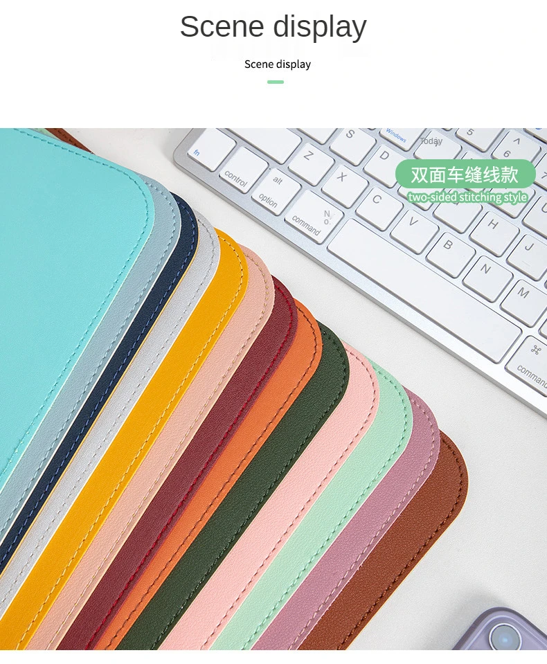Double sided Large Mouse Pad PU Desk Pad Waterproof Leather Desk mat Protector Gaming Mouse Mat for Office Home cork mousepad mouse pad gaming mousepad computer desk mat
