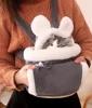 Pet Carrier Bag Cat Dogs Plush Backpack Outdoor Travel Walking Winter Warm Nest Kitten Puppy Hanging Chest Portable Carriers 2