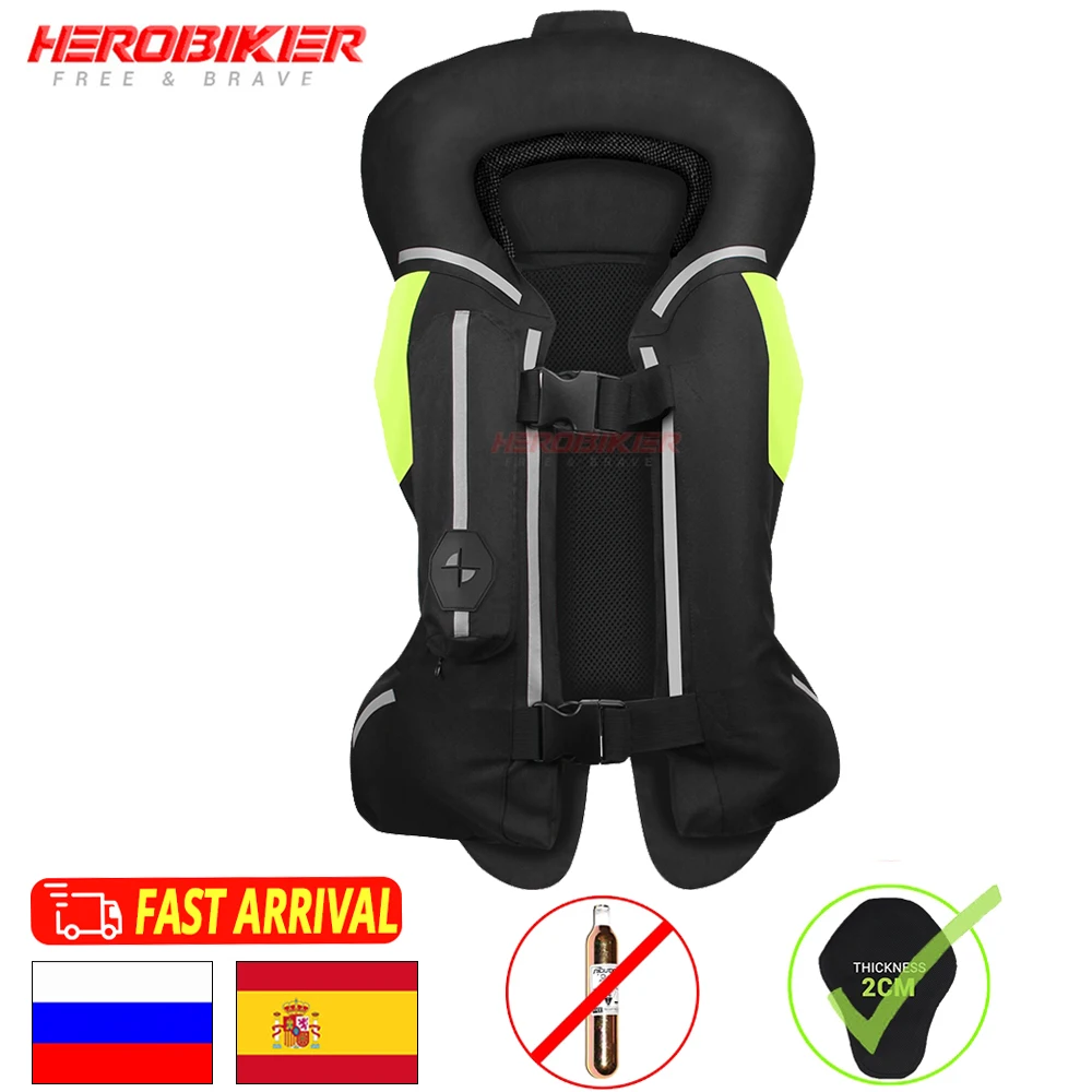 Giacca Moto Moto Air Bag Gilet Giubbotto Riflettente Giacca Di Sicurezza Moto Airbag Motocross Racing Air-Bag Anti-Goccia S-3Xl Nuovo
