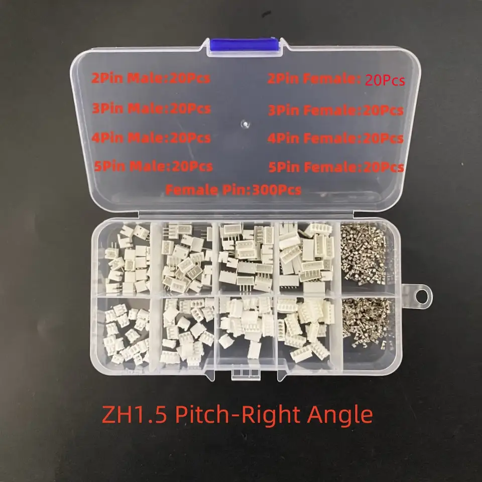 1Box JST SH1.0/1.25/PH2.0/XH2.54/VH/SM/KF2510 Connector Kit - Male/Female Housing & Crimp Terminal for Electronics image 8