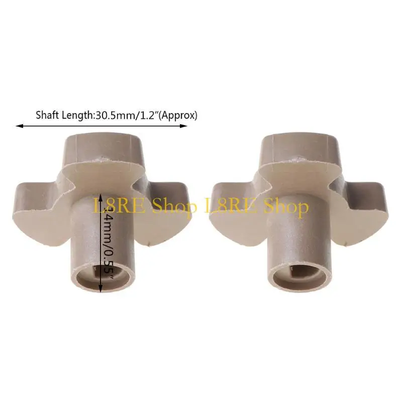 L8RE 2Pcs 14mm 전자 레인지 턴테이블 롤러 가이드 지원 커플러 트레이 샤프트