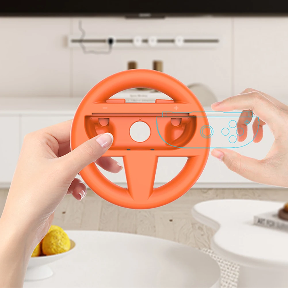 2Pcs/Set Hand Grips Left and Right Controller Racing Steering Wheels Games Handle Stand Holder for Switch 2 Joy Con Accessories