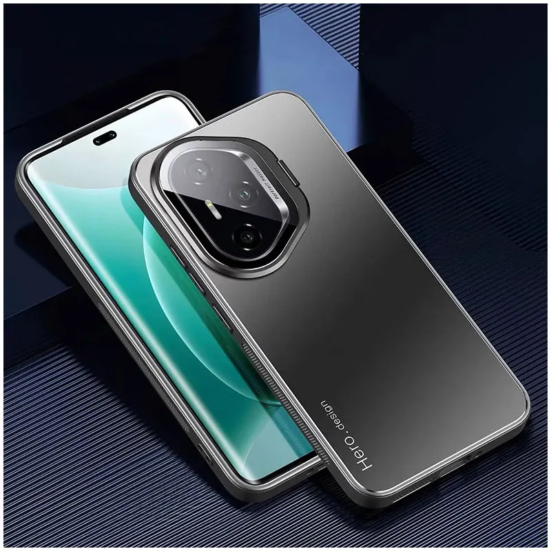 Pro Metal Lens Camera Holder Cover Shockproof Matte Kickstand Protective Back Case