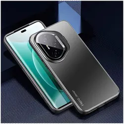 Pro Metal Lens Camera Holder Cover Shockproof Matte Kickstand Protective Back Case for Honor GT Pro (Black)