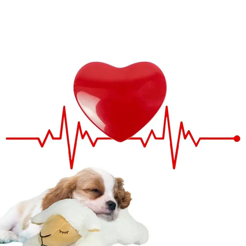 

Dog Sound Toy Squeaky Sound Behavioral Training Aid Toy Heart Beat Soothing Doll Sleep Dog Toy Pet Supplies