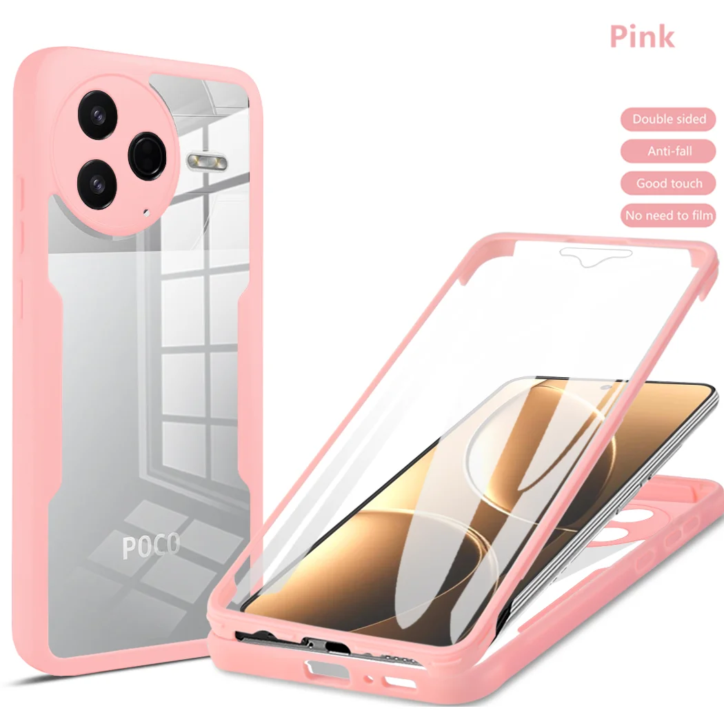 Enhanced Shockproof Clear Protective Case - Full Body Protection Cover
