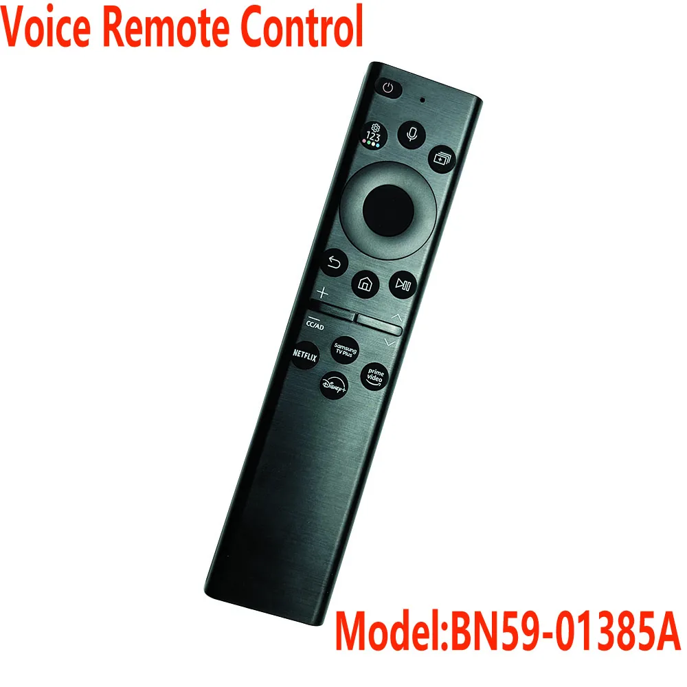 새로운 BN59-01385A 솔라 음성 리모컨 (삼성 2021 QLED 4K 8K 시리즈 스마트 TV Q60A Q70A Q80A QN90A QN800A 호환)