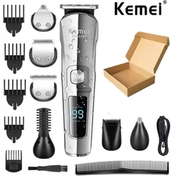 Ultimate Men's Grooming Kit: Waterproof All - in - One Hair Trimmer & Clipper (KM - 8508 NO BOX01)