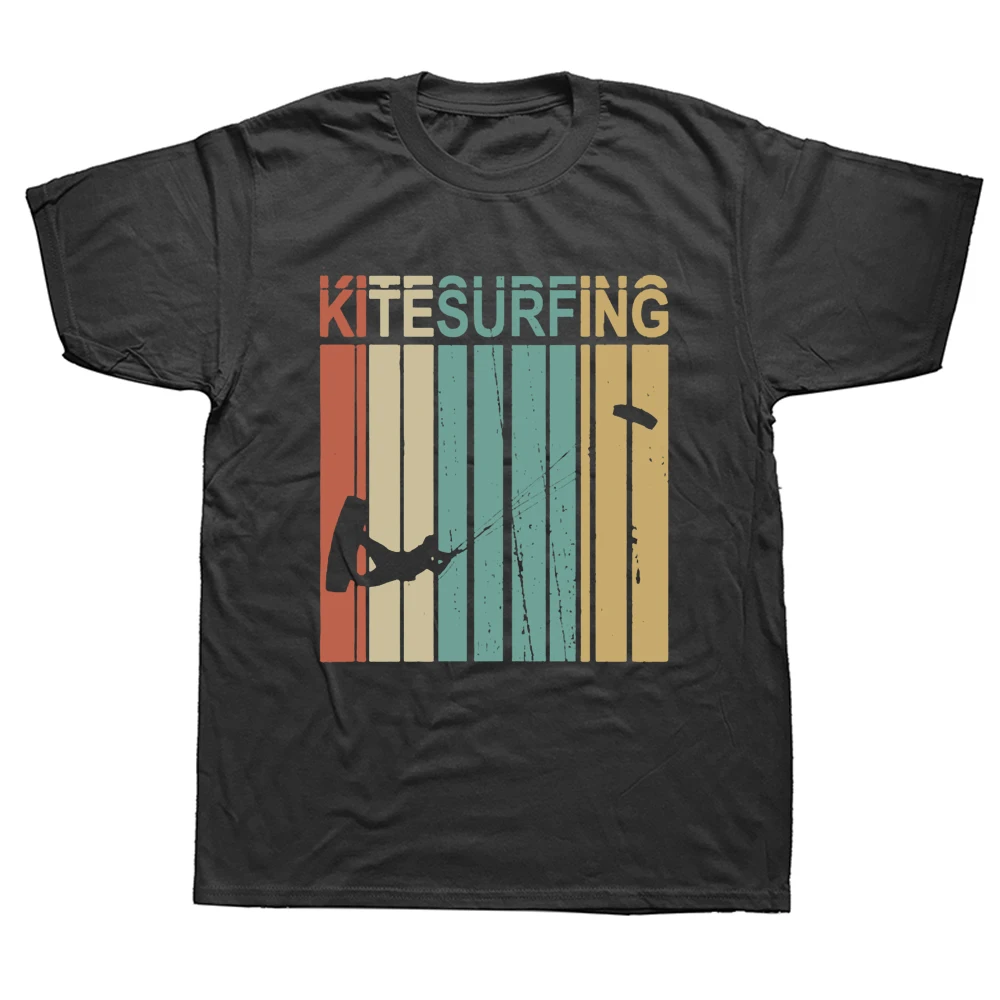 Funny Ocean Kitesurf Kiteboarding Flysurfing Kite Magliette Streetwear Manica Corta Regali Di Compleanno T-Shirt Stile Estivo Da Uomo