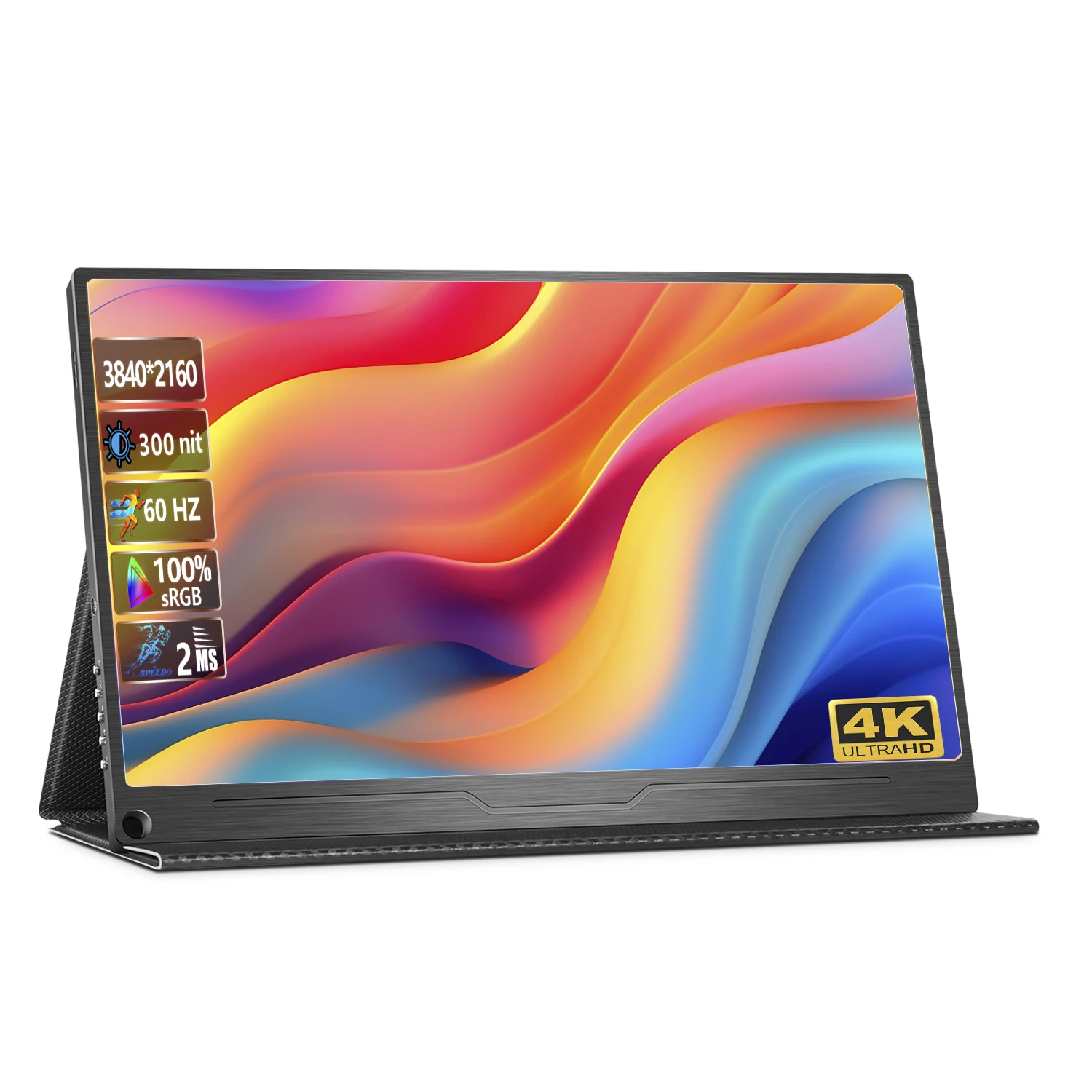 Mac Xbox PS 5 4 PC ޴ , 15.6 ġ 4KTouch Ʈ , HDR FreeSync 100% SRGB ǻ ̹ ÷, 3840X2160