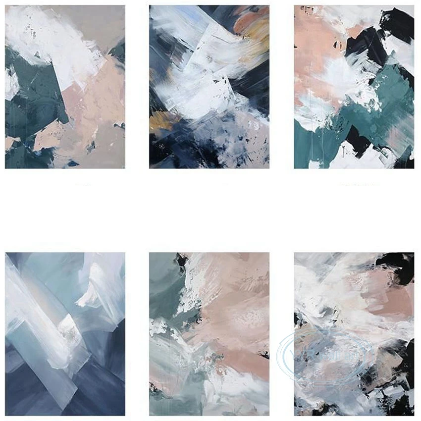 

Abstract Canvas Wall Art Hanging Posters Handmade Oil Painting Home Hotel Decoration Murals Living Room Bedroom Porch Restaurant