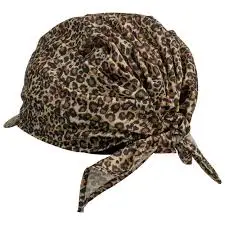 Retro Leopard Print Square Scarf For Women Satin Thin Edge Scarves Head Band Fashion Y2K Lady Hair Shawl Wrap Female Neckerchief