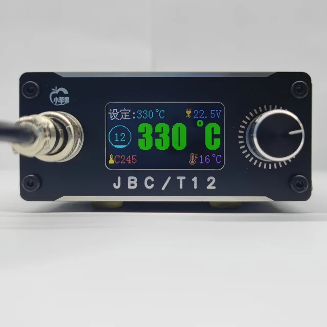 T12 Forrasztó Vas Jbc245 Vezérlőpult Nagy Teljesítményű Állandó Hőmérséklet 210 Forrasztóállomás-Készlet Angol Kijelzővel - Image 4