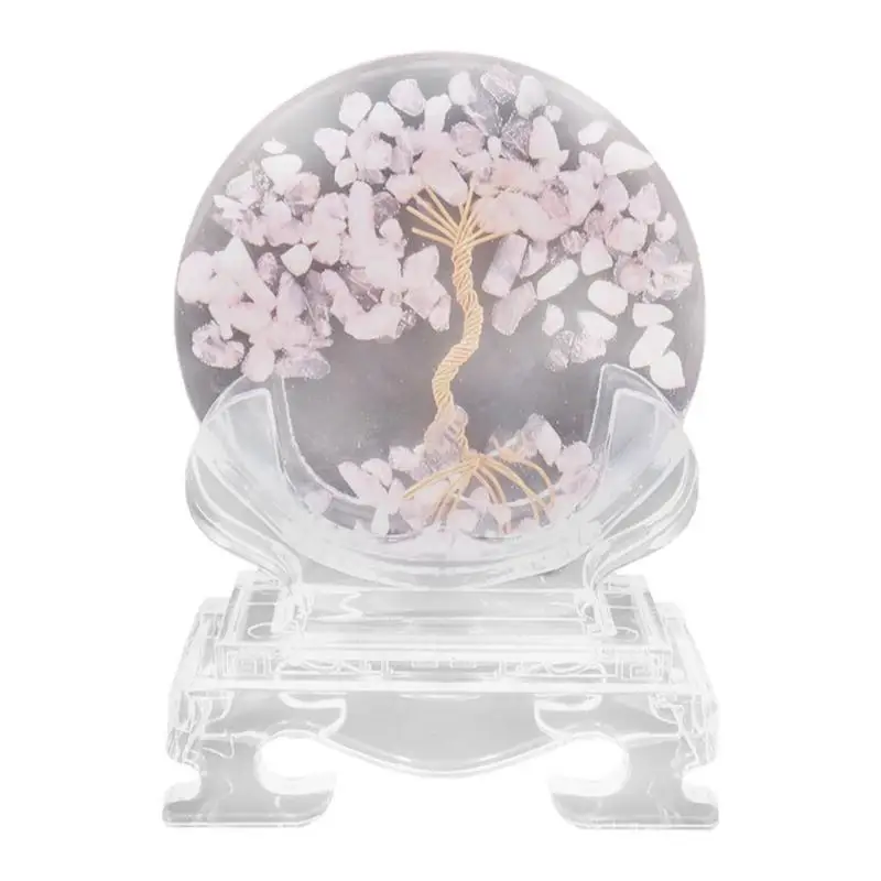 

Ball Tree Of Life Augen Energy Desktop Decoration Crystal Crushed Stone Ball Tree Flower Crystal Ball