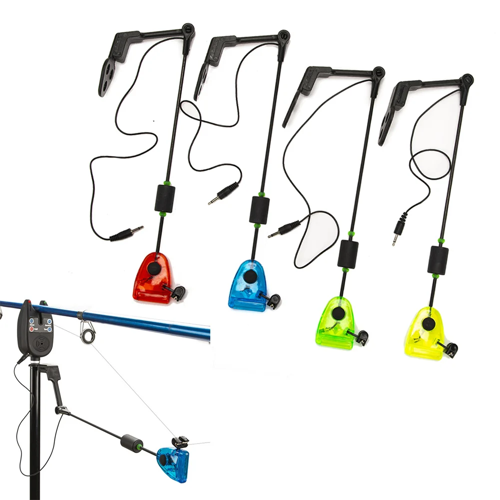 Indicateur de touche pour pêche à la carpe - Swinger avec chaîne en acier et set d'aluminium, alarme de détection morsure