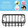 Home With Hook Draining Durable Soap Black Kitchen Sink Scrubber Countertop Sponge Holder Hollowed Suction Cup Caddy Organizer 5