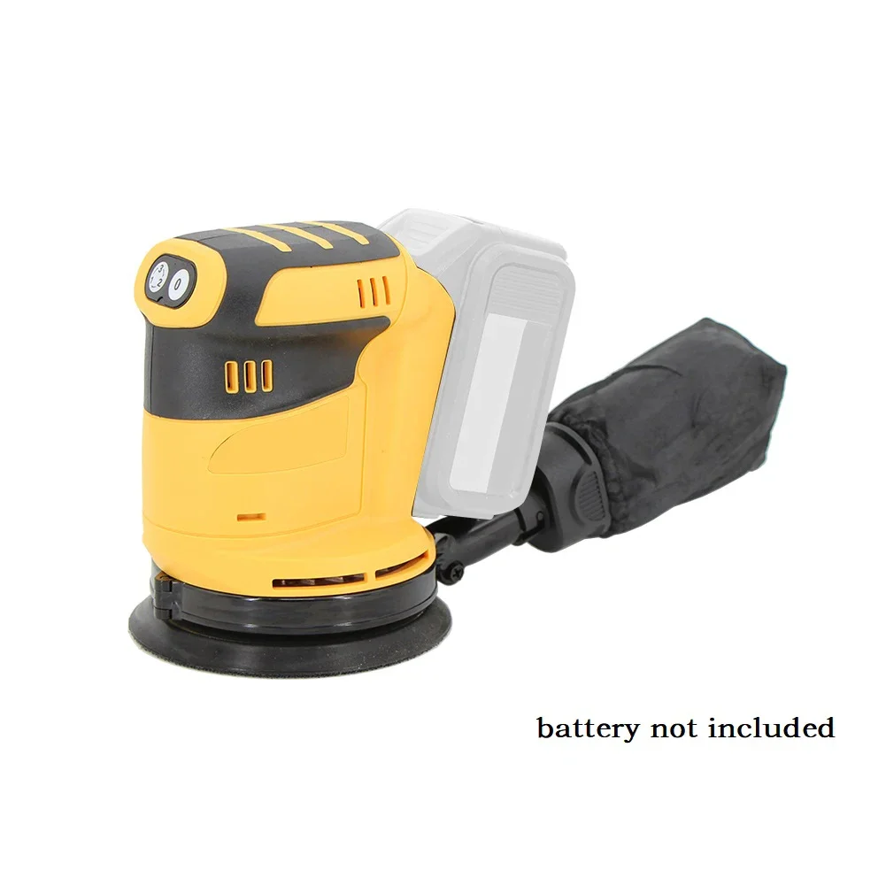 125mm Brush Motor Cordless Orbital Sander Wood Grinder Wood Metal Waxing Polishing Grinding Machine For Makitas 18V Battery
