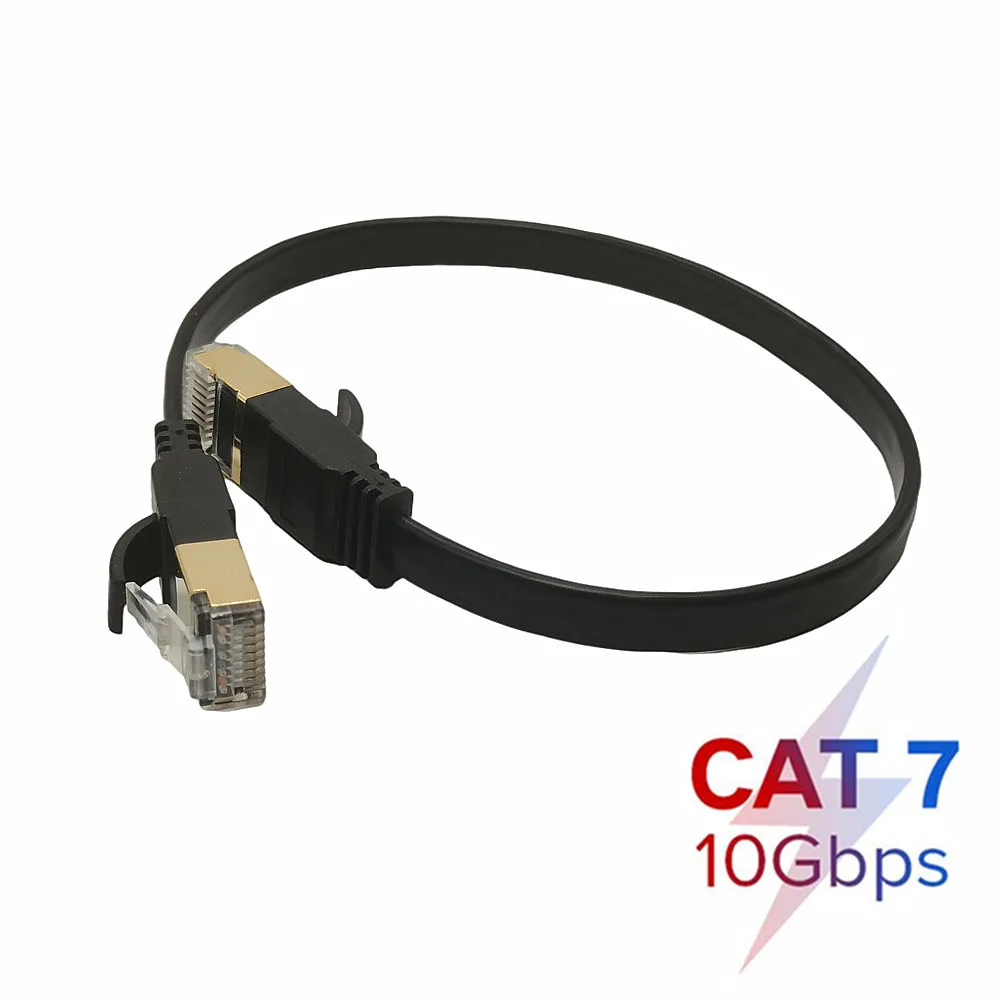 Cavo Ethernet 10Gbps Cat7 Stp 8 P8C Cavo Patch Rj45 Rete Internet Cavo Lan Per Pc Router Laptop Cat 7 Rete Via Cavo 0.5M