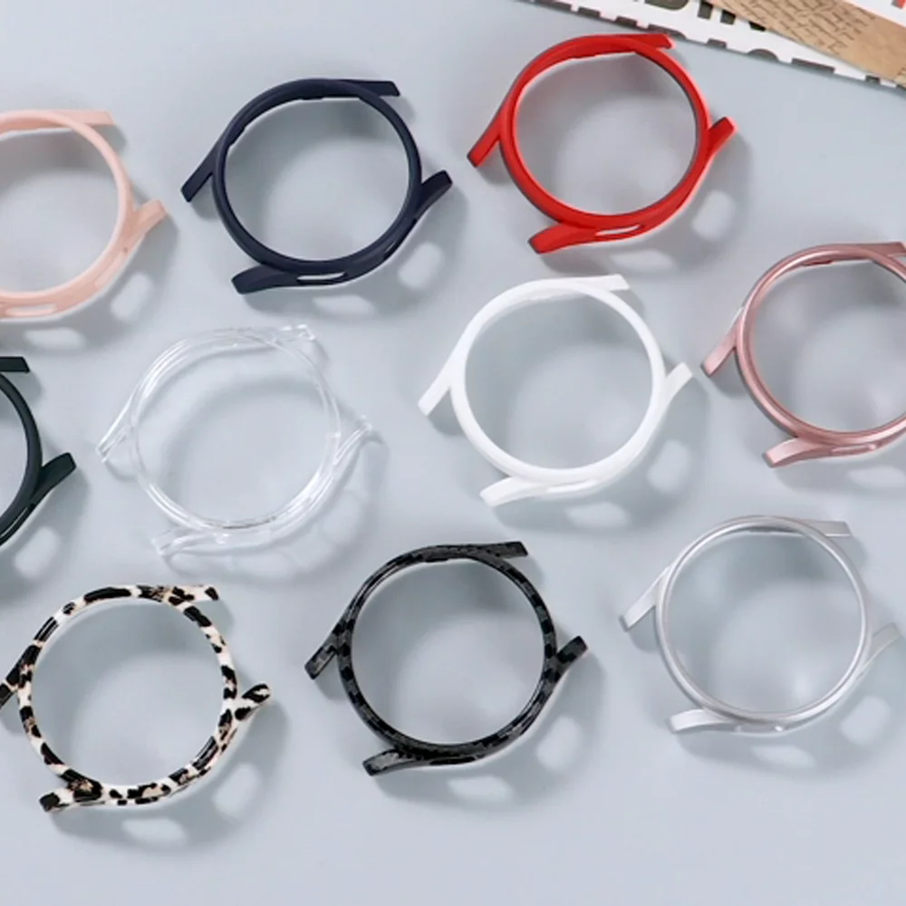 Abdeckung für Samsung Galaxy Watch 4 Hülle 44 mm 40 mm Zubehör Rundum schützender PC-Stoßfänger Galaxy Watch 4 Classic 42 mm 46 mm_voghion.com