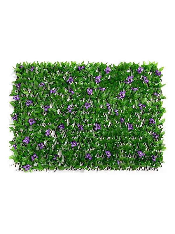 Retractable Artificial Privacy Fence Faux Wooden Ivy Leaves Garden Fence Balcony Home Courtyards Simple Installation Decoration