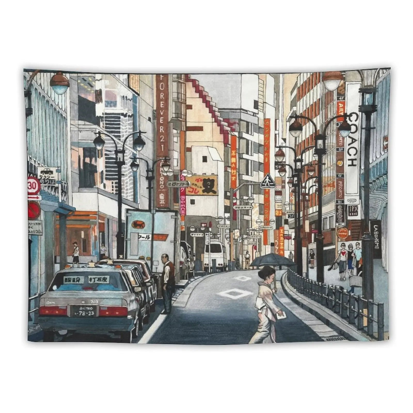 

Tokyo Crossing Tapestry Decor For Room Decorations For Your Bedroom Tapestry