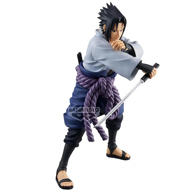 Banpresto NarAAShippuden Anime Figurines en PVC, Grandista Uchiha Sasuke, Figurines d'action, Jouets modèles à collectionner, Auckland, 240mm 3