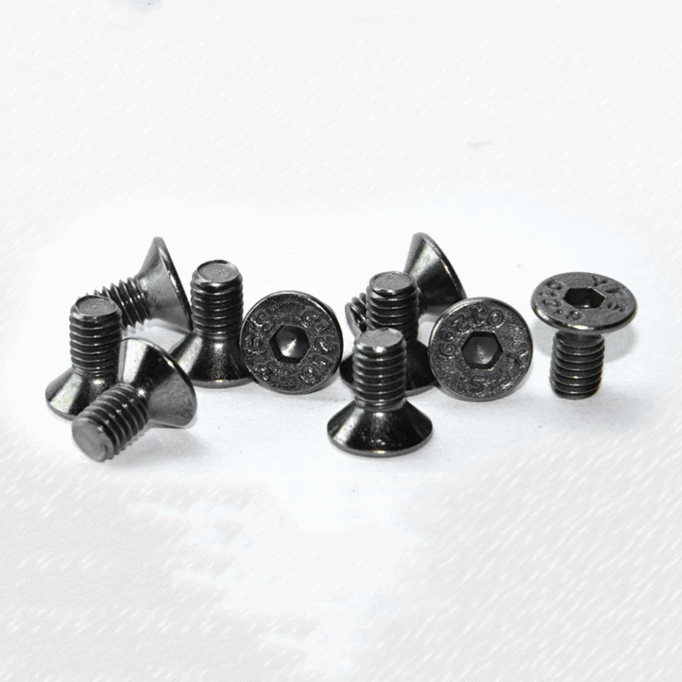 M3 Viti Testa Pulsante Trazione Alta 3 Mm 10,9 Presa Bulloni Neri - Foto 5